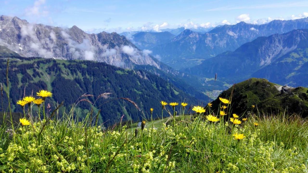 Haus Karin Bed & Breakfast Sankt Gallenkirch Bagian luar foto